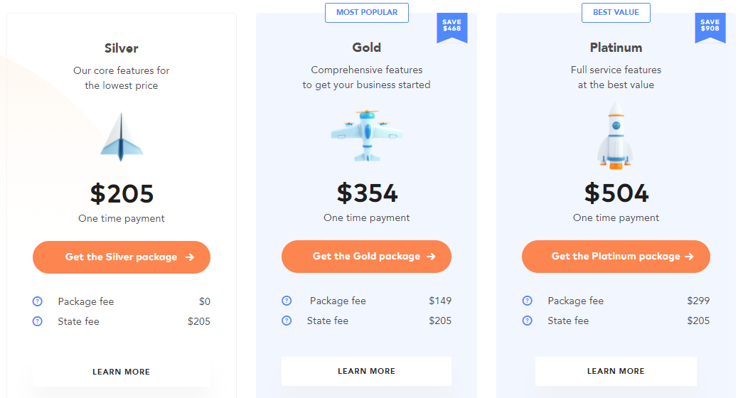 incfile price plans