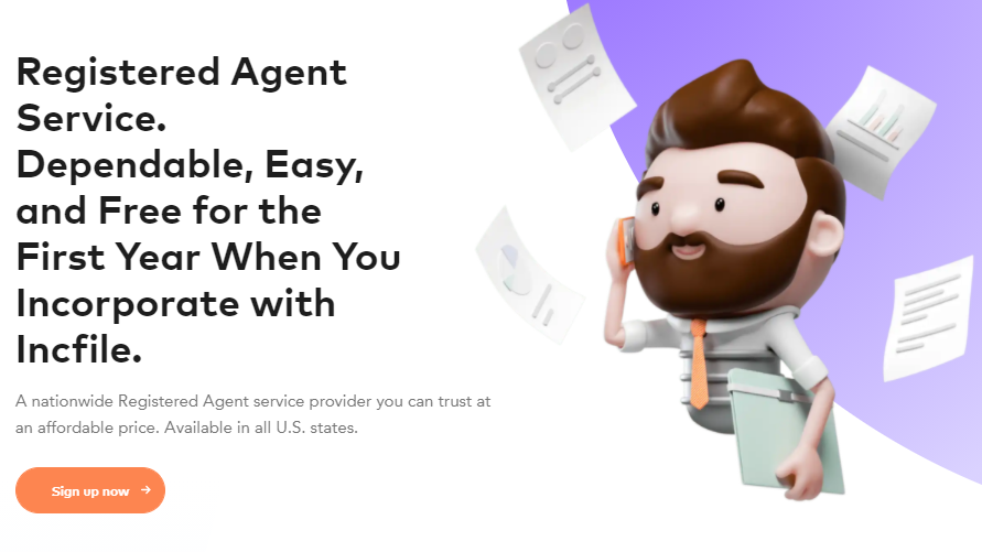 incfile review - service d'agent enregistré