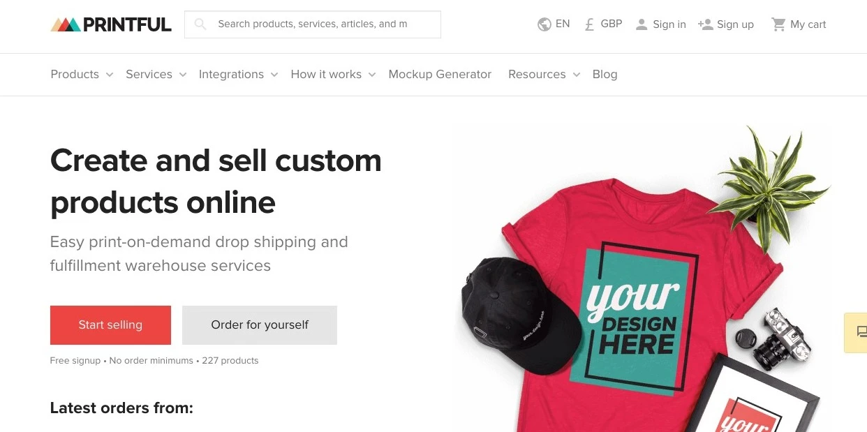 print on demand websites