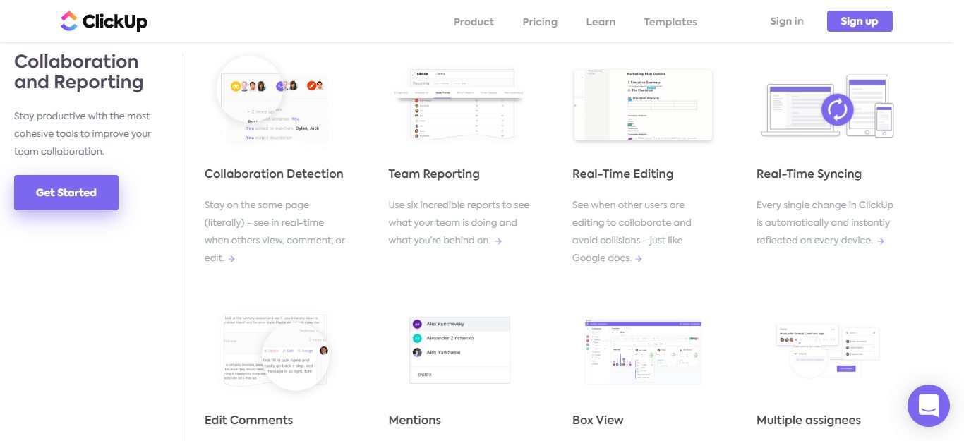 ClickUp vs Asana collabs