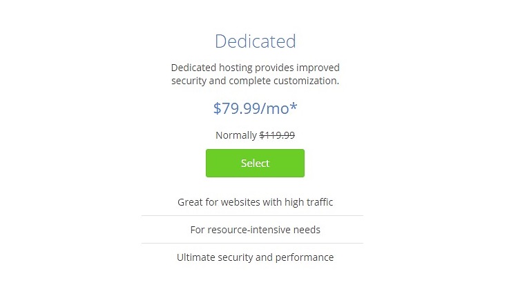 toegewijde hosting