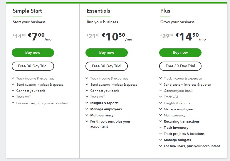 precios quickbooks