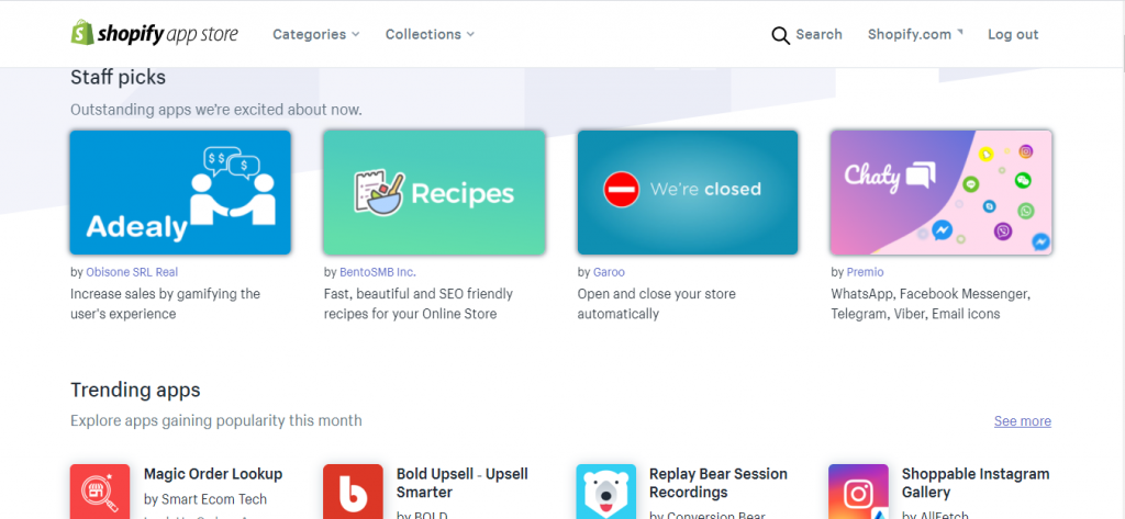 An image of the Shopify App Marketplace so that readers can get a taste of what to expect. 