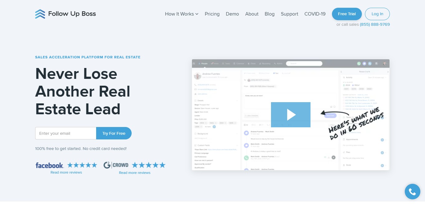 best crm for real estate - Follow Up Boss