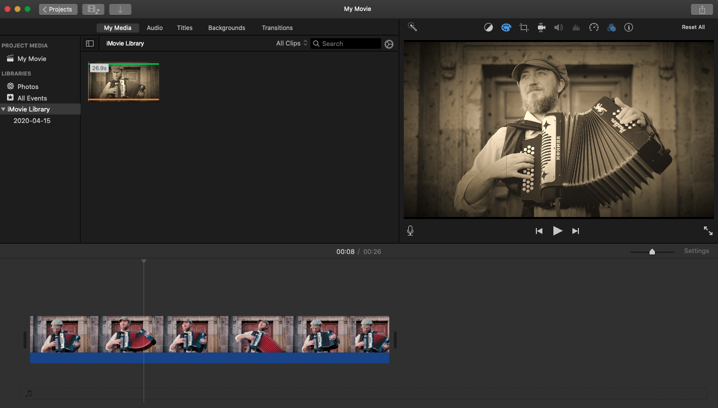 imovie youtube editing