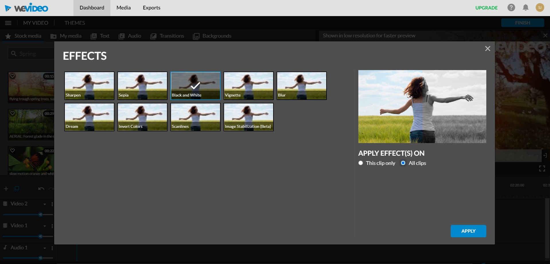 make square video in imovie