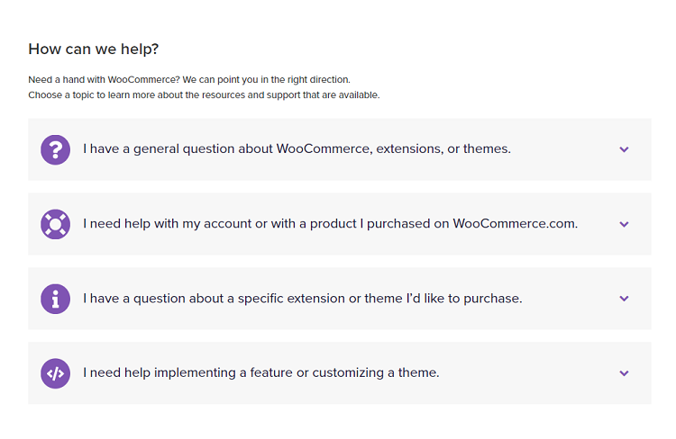 Support WooCommerce