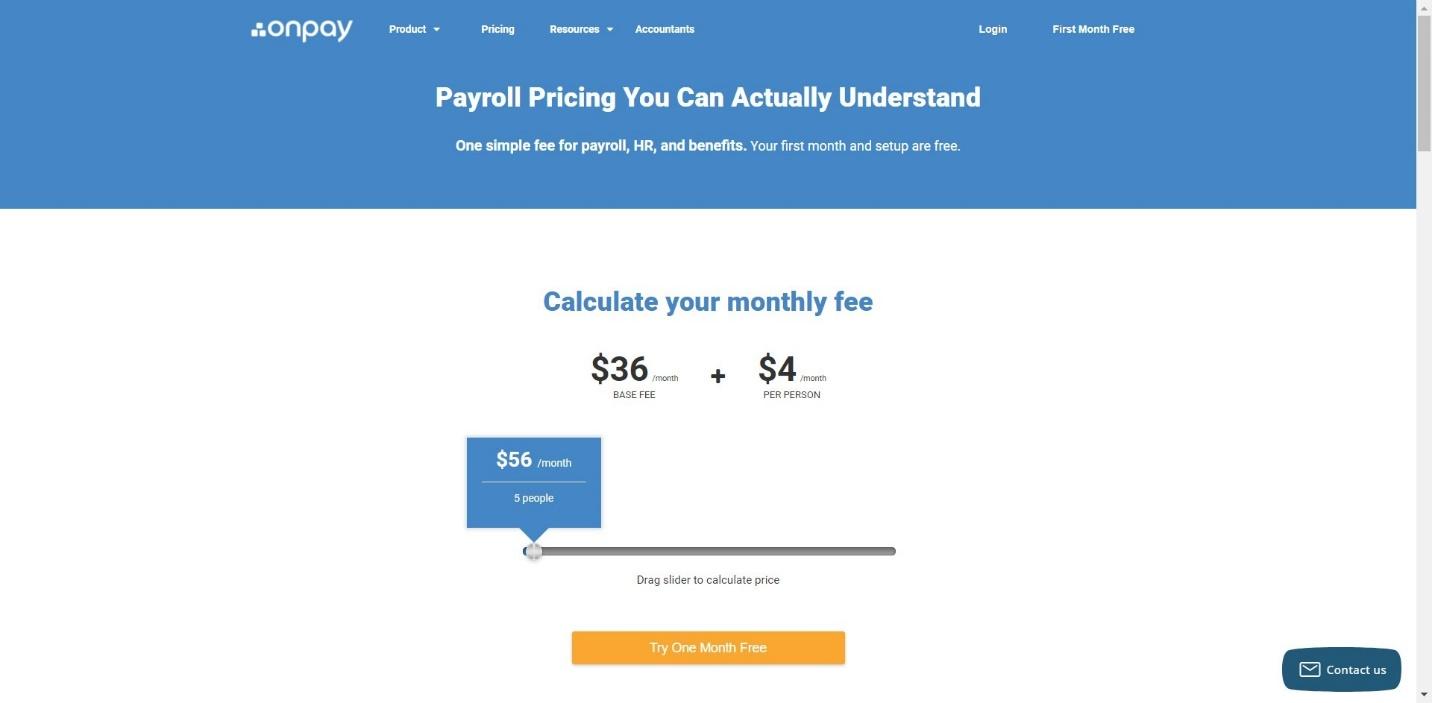 OnPay Pricing