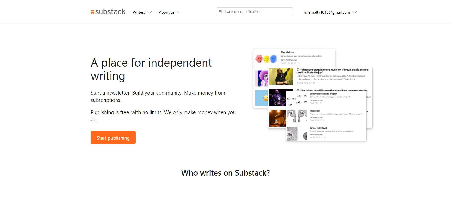 Substack Review: detalles de la cuenta