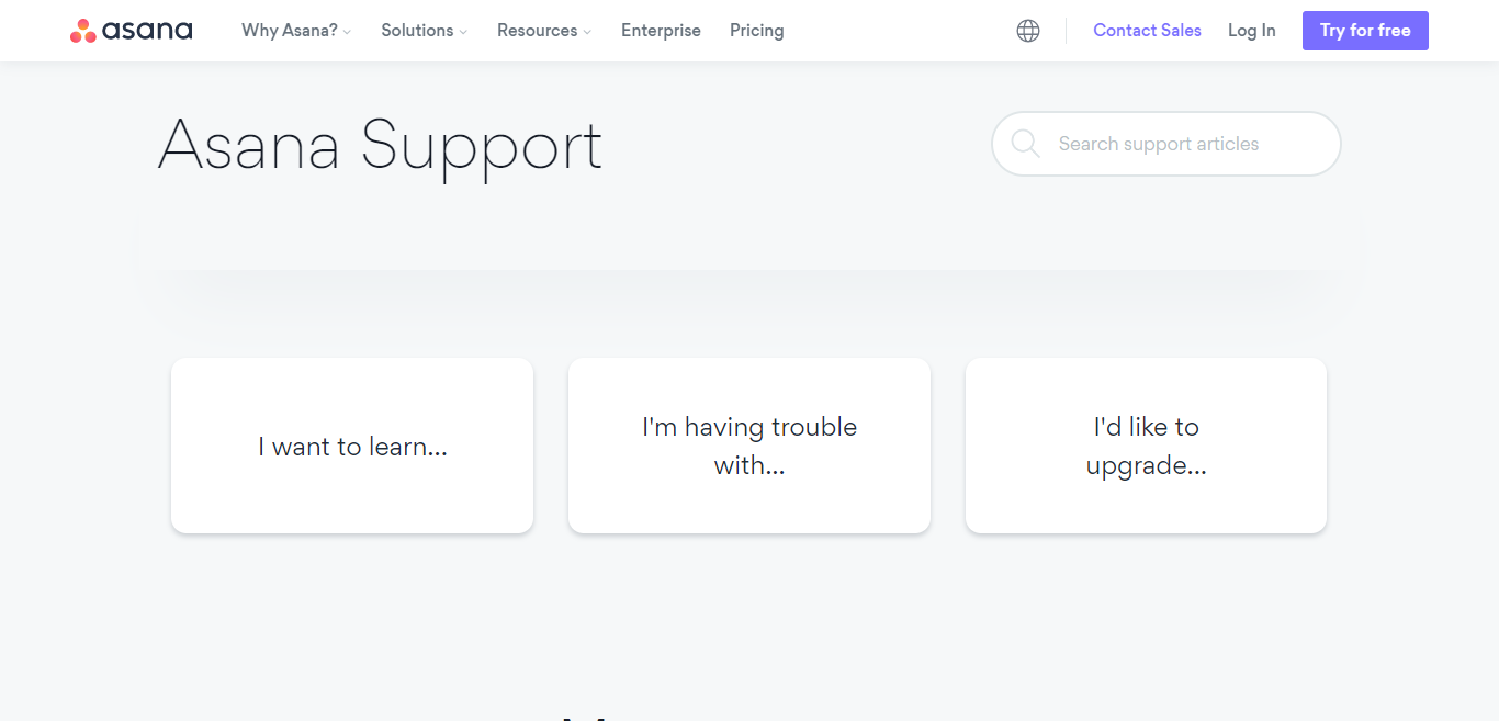 Asana Customer Support