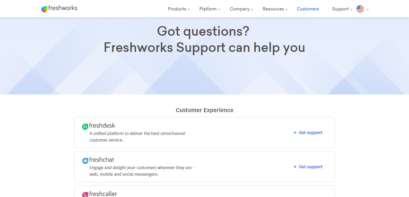 Asistencia al cliente de Freshworks