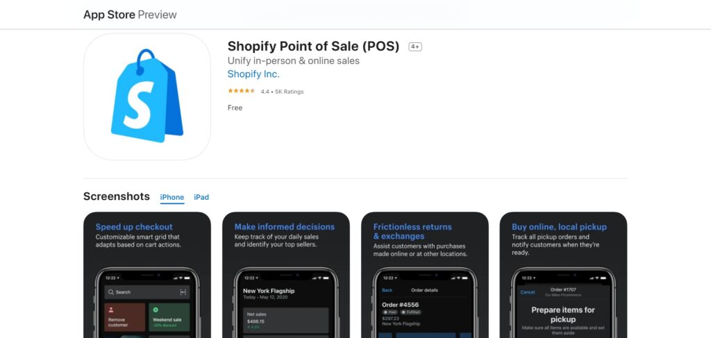 Shopify Point of Sale