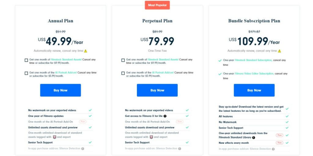 Pricing Page