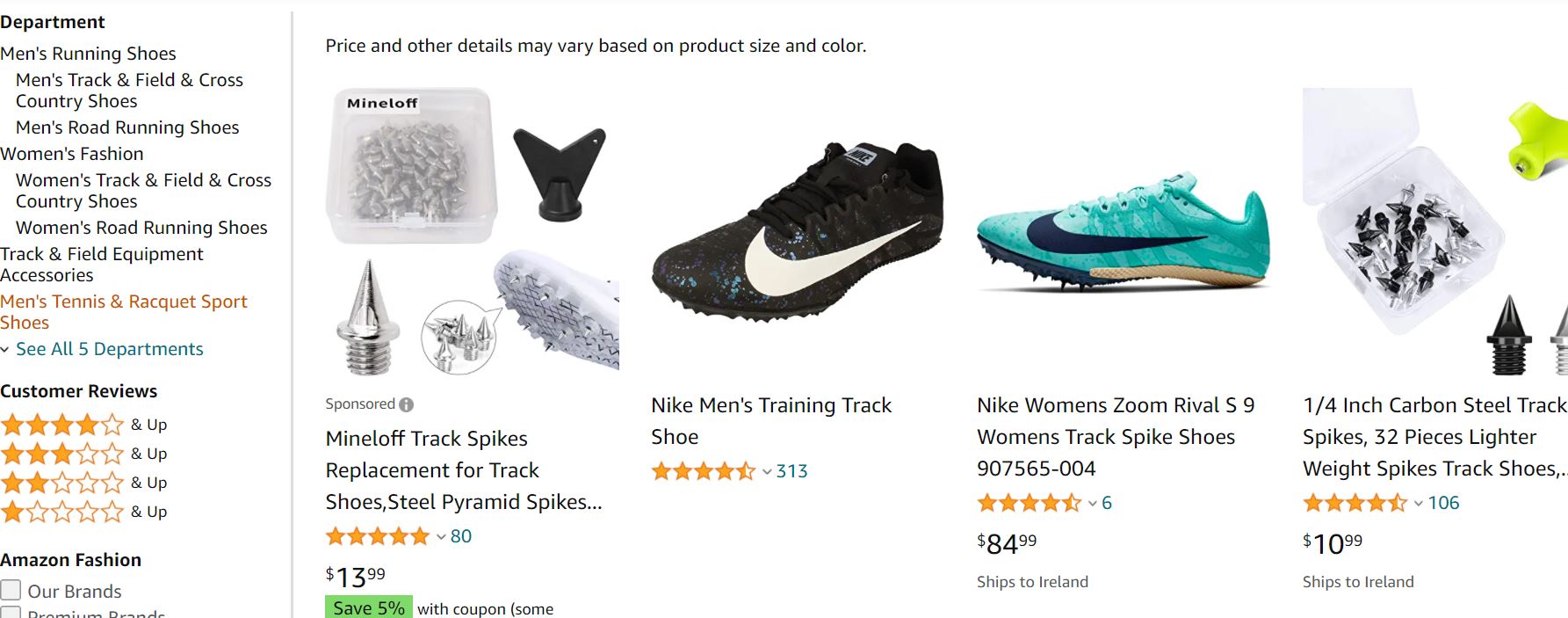 what to sell on amazon fba - sprinting shoes