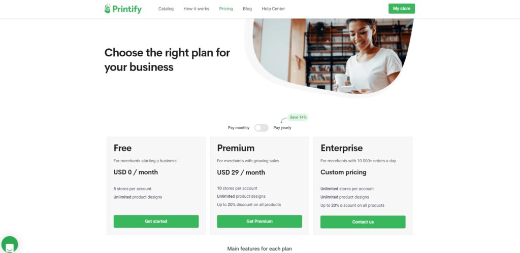 Printify Pricing Plans