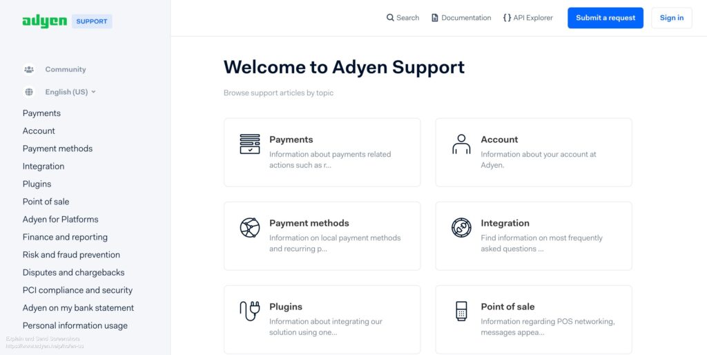 Support Adyen