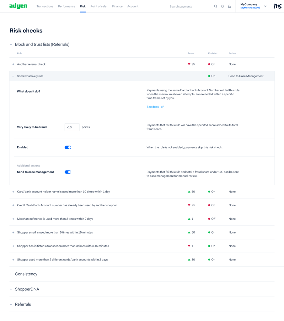 Seguridad Adyen