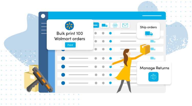 Gestion des stocks et expédition de Walmart