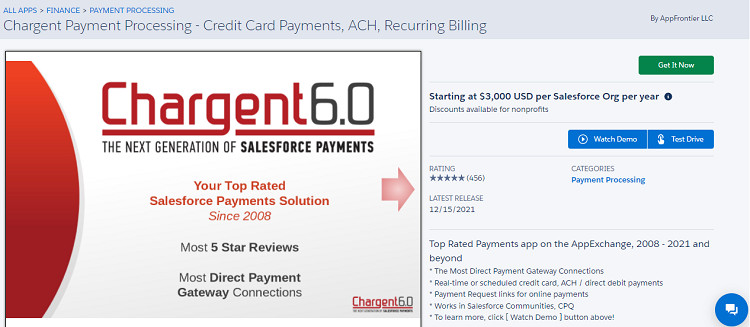 Chargent Payment Application