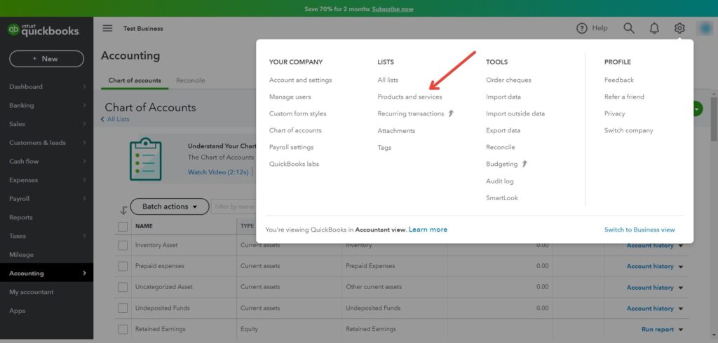 Quickbooks Buchhaltung