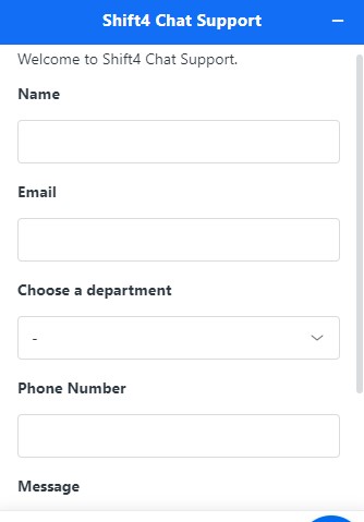 shift4 chat support