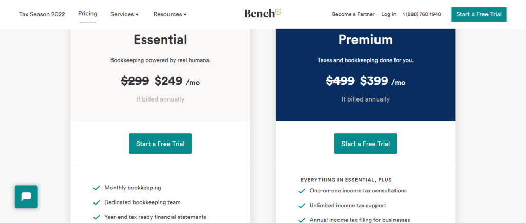 Bench Pricing