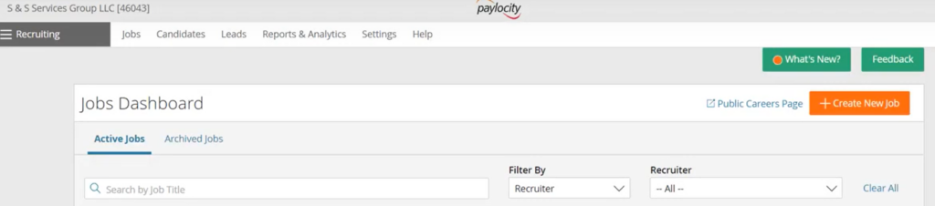 Gestion des talents de Paylocity