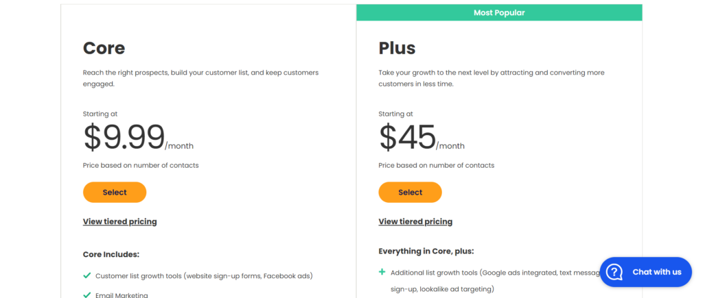 Constant Contact Pricing