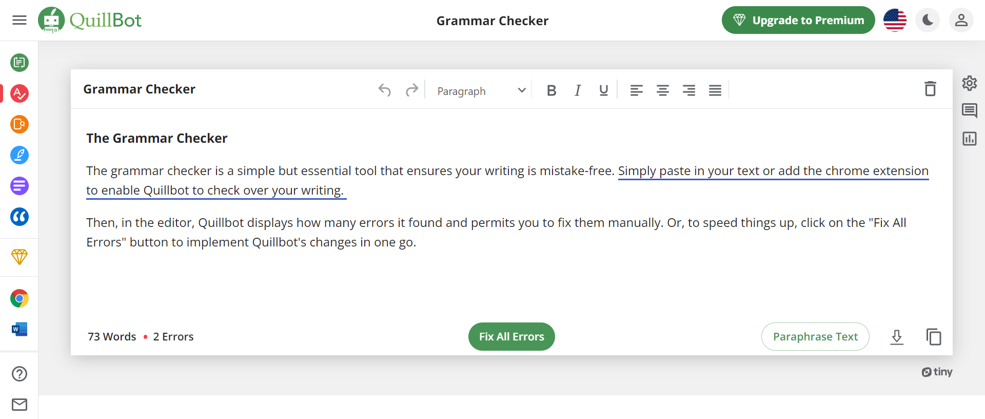 The Grammar Checker