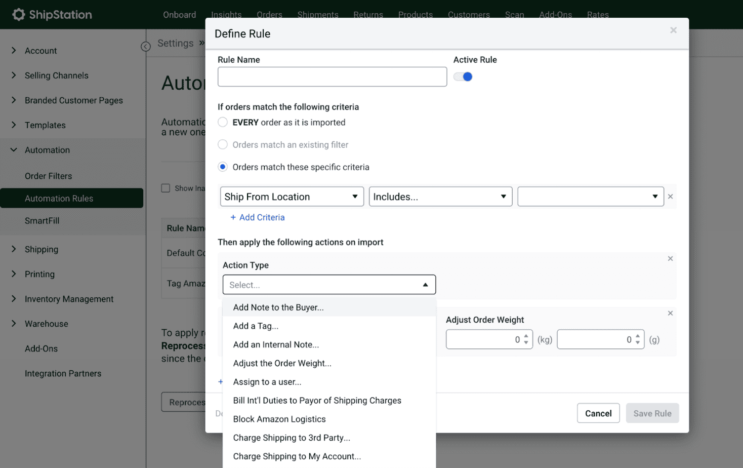 ShipStation Automations