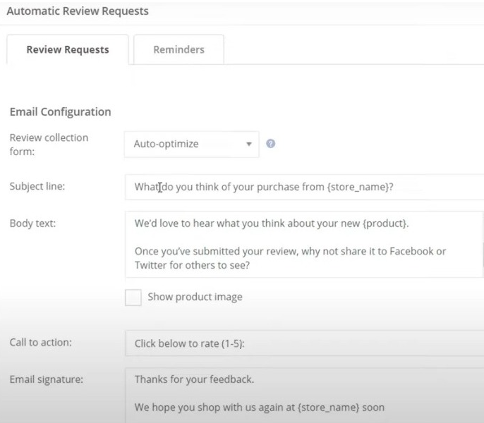 automatic review requests