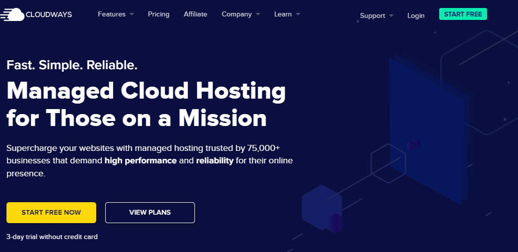 Mejores alternativas a Dreamhost: cloudways