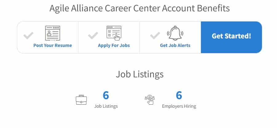 Agile Alliance Career Center Account Voordelen