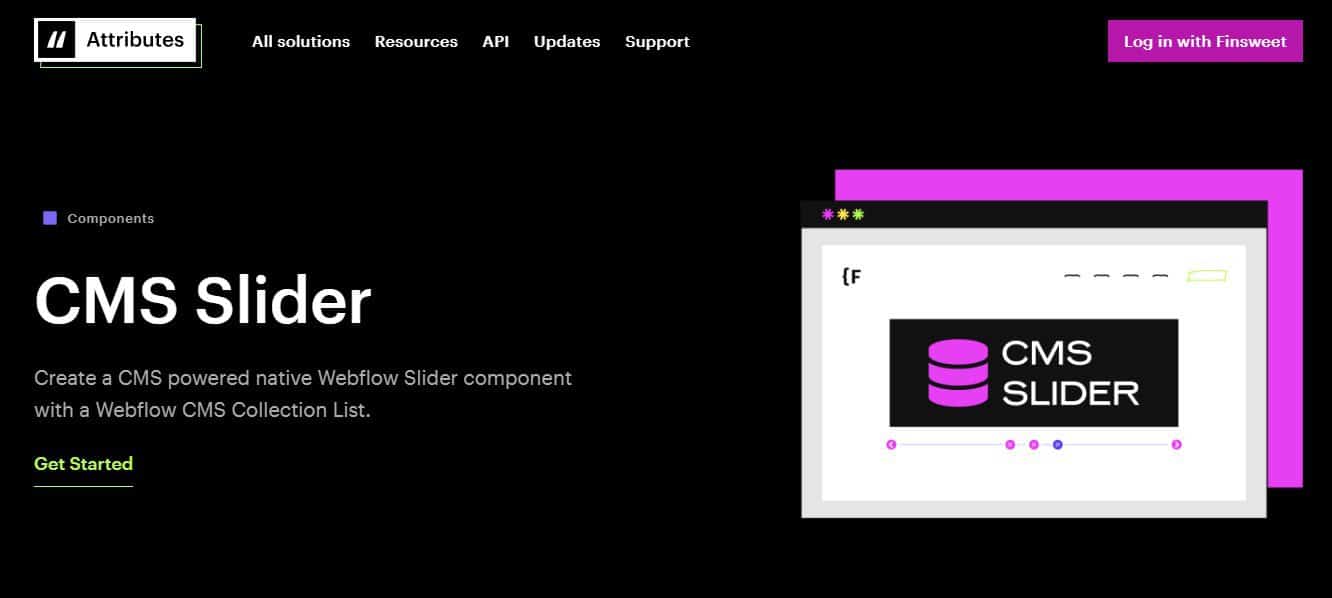 Bibliothèque du CMS - Slider