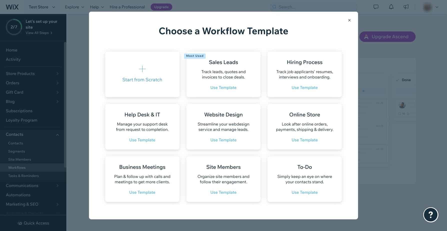 workflow template