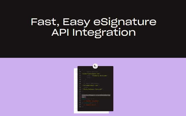 Logiciel de signature de documents API