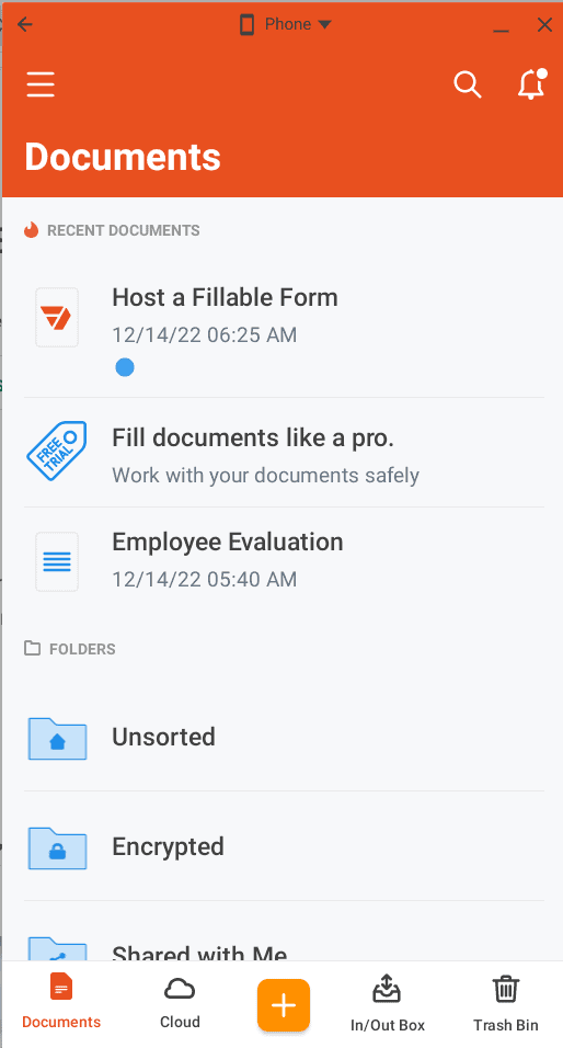 mobile app pdf filler