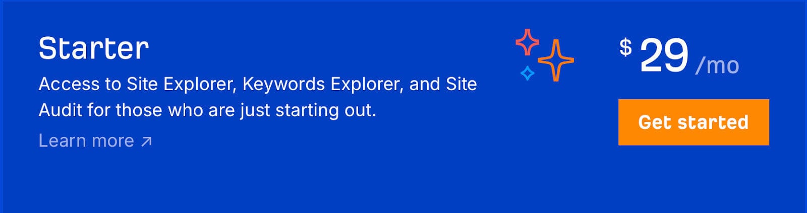 Ahrefs - Starter plan