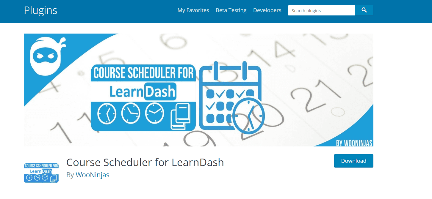 course scheduler for learndash plugin