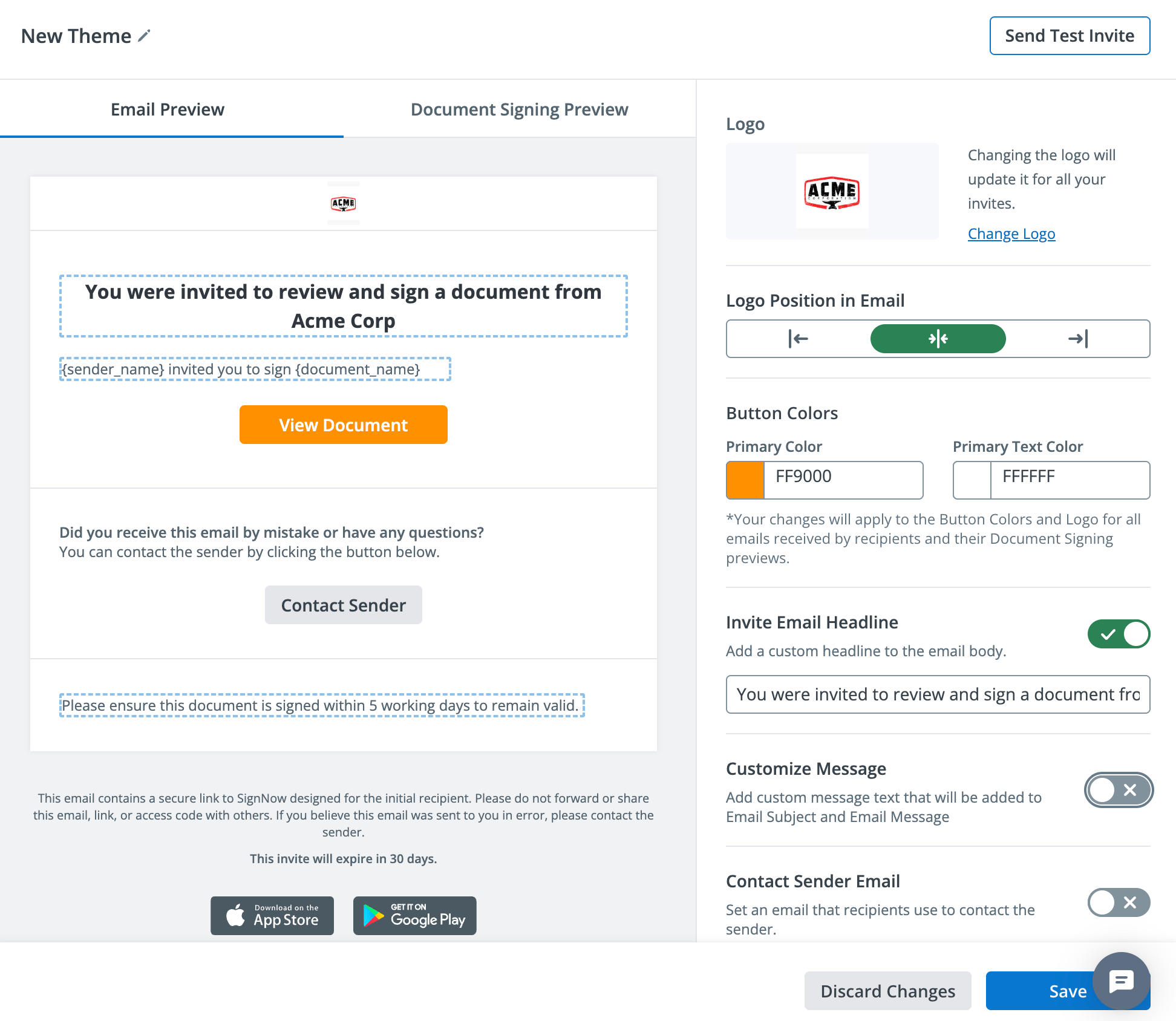 customize email templates