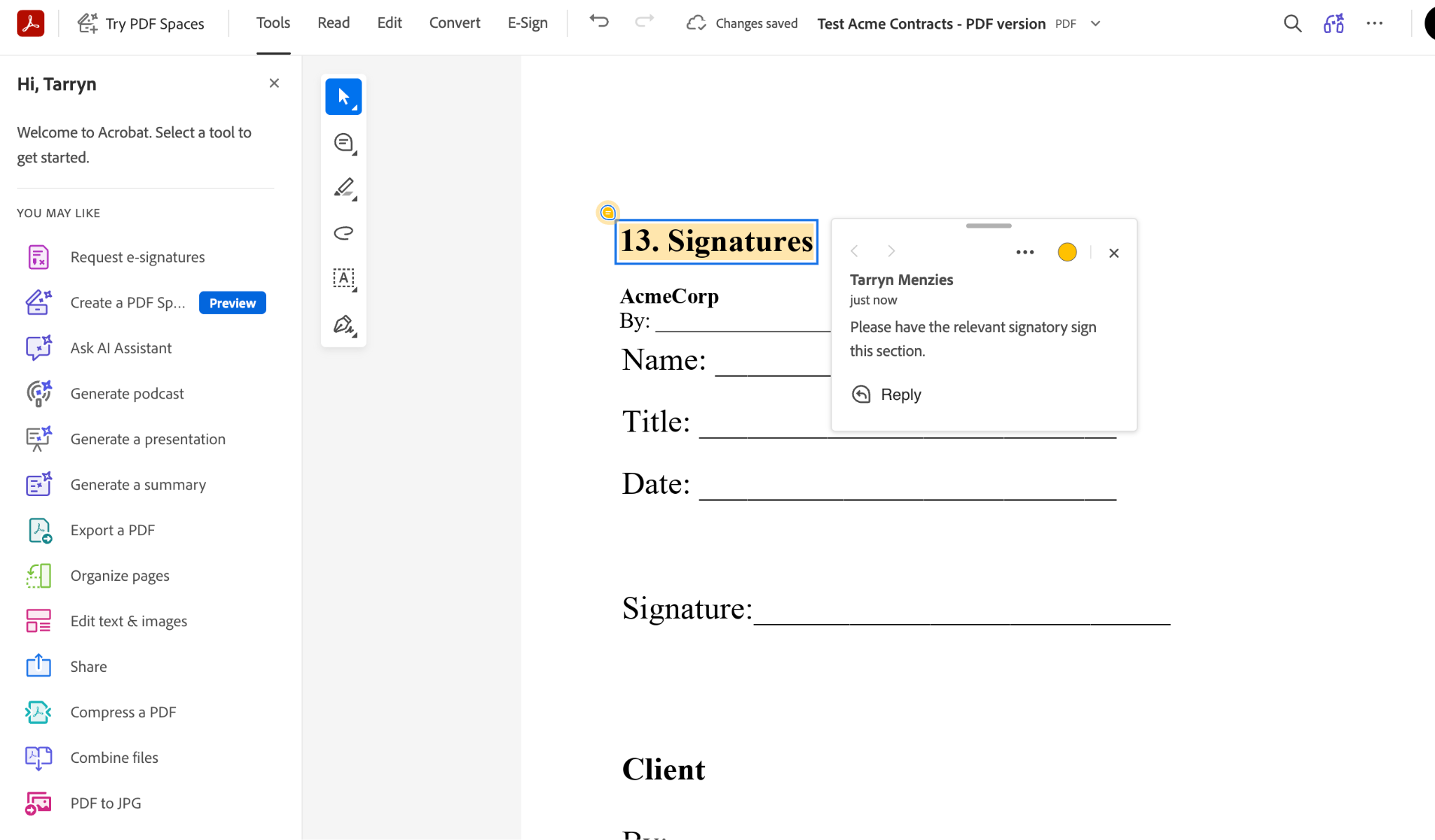 Adobe Demo Features