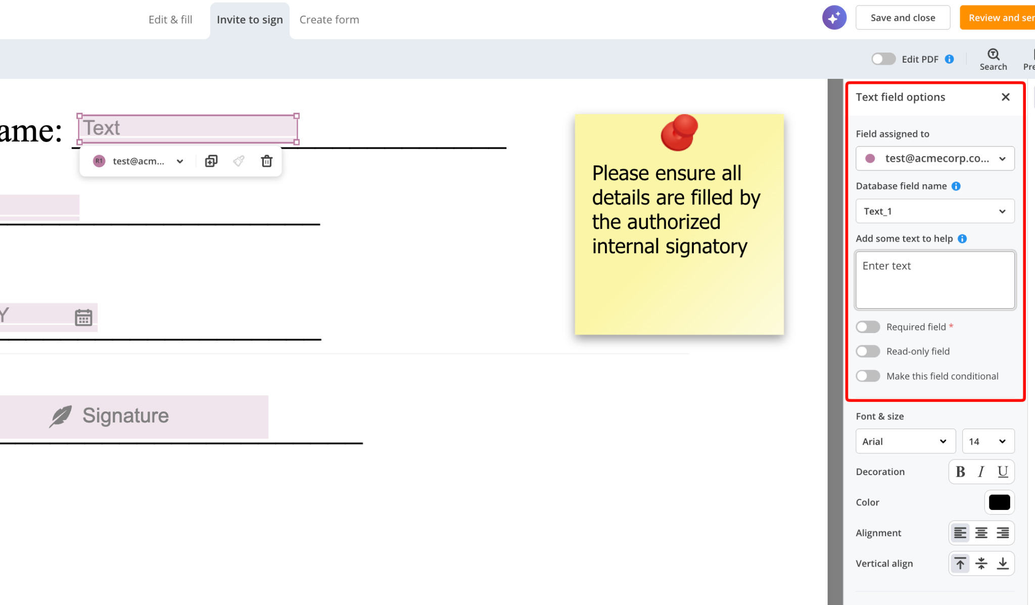 PDFfiller Demo Review and Send