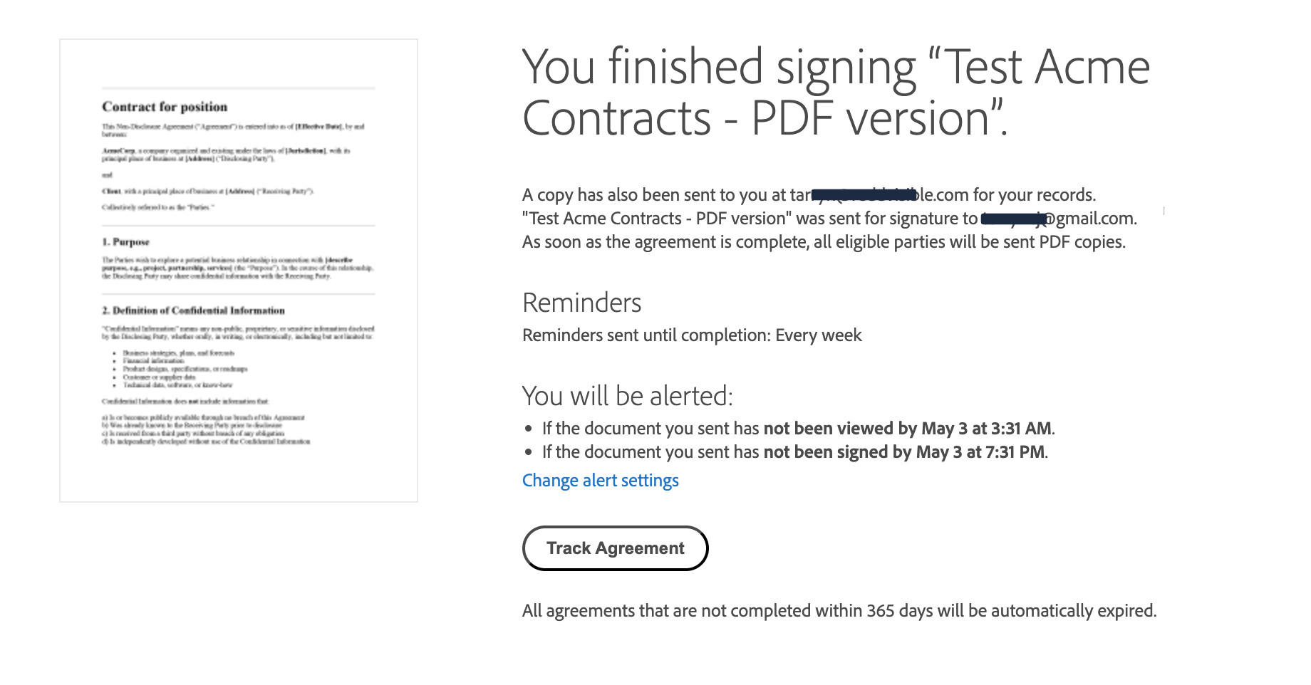 Adobe Demo Final Output and Email Notifications