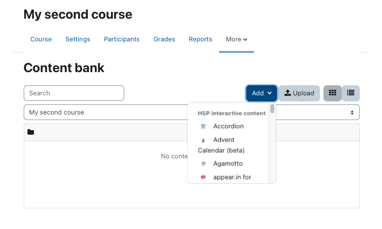 moodle content bank