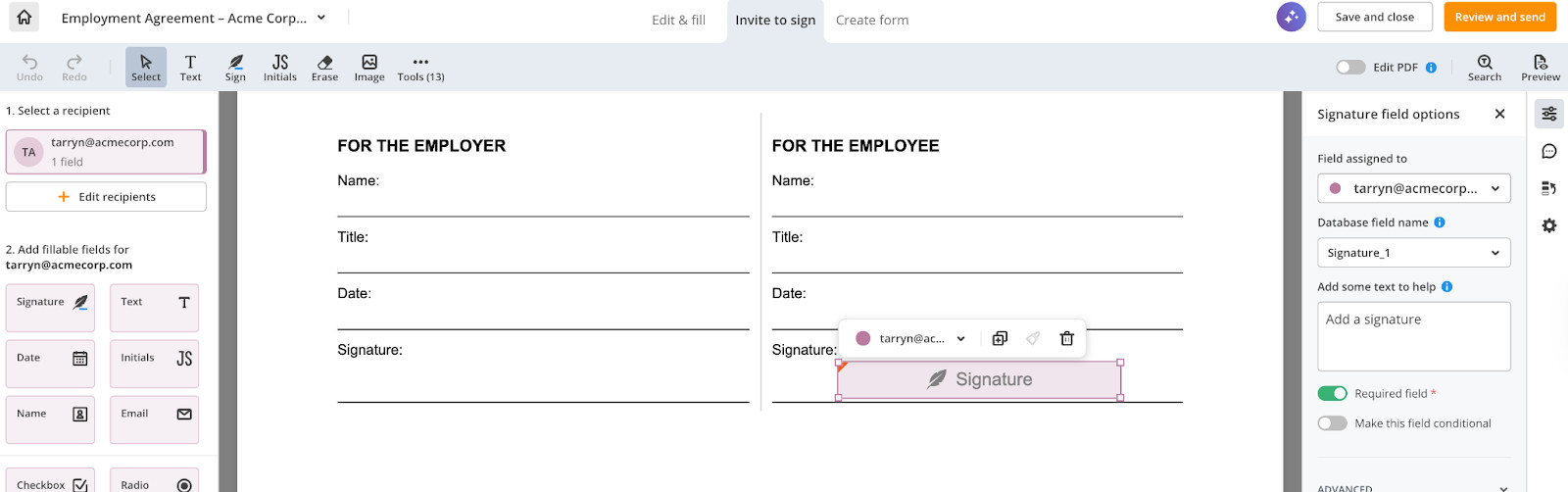 E-Signing