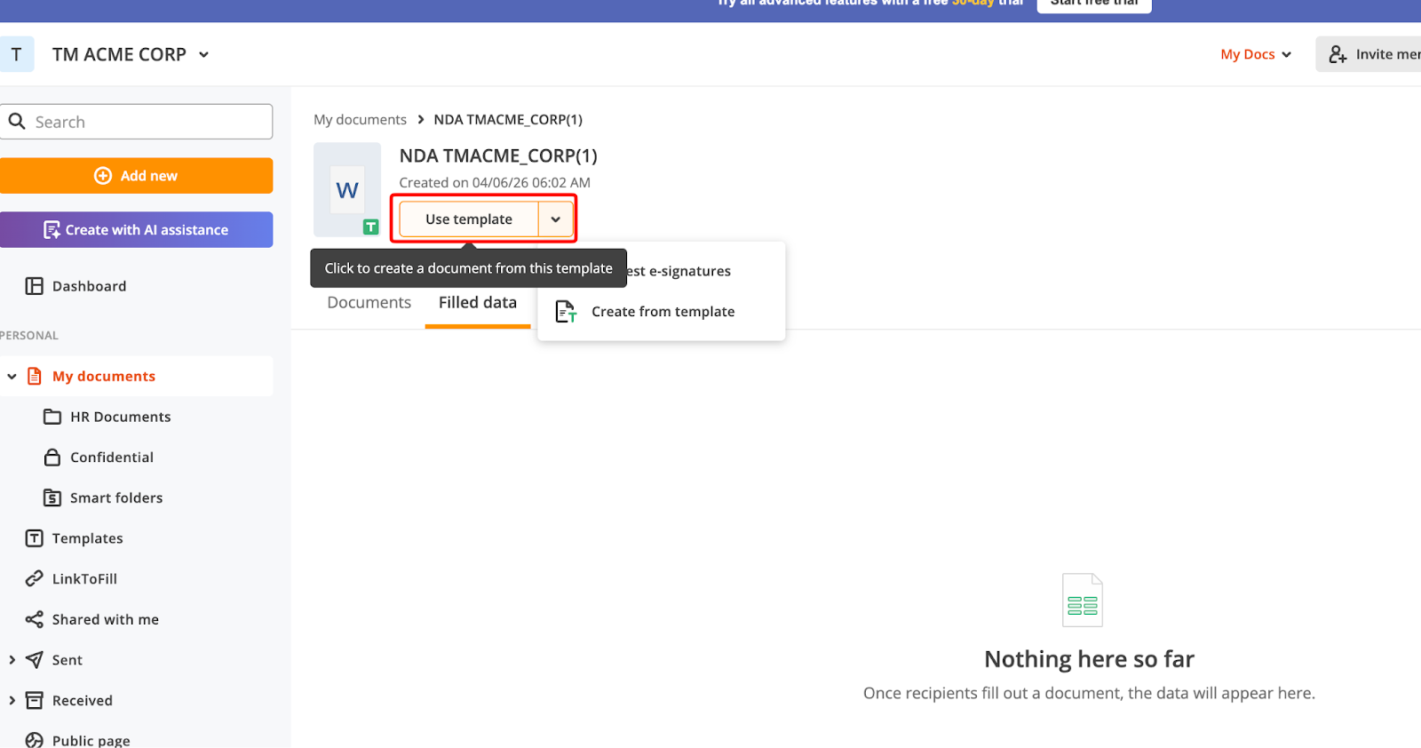 Document Templates & Reusability