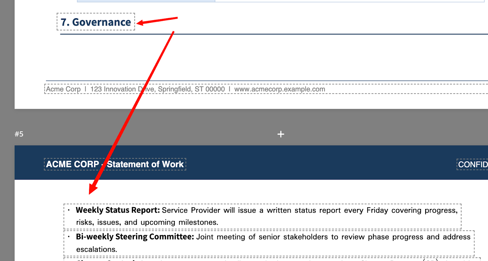creating documents for legal or procedural purposes