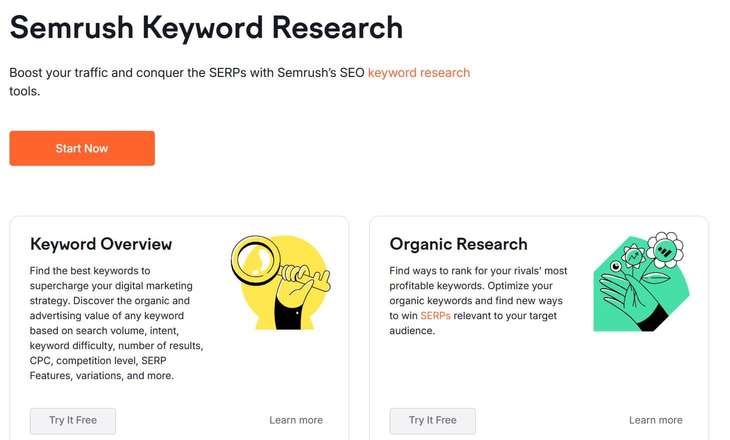 semrush keyword research 1