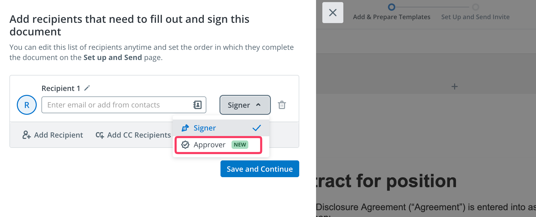 Document Signing & Templates