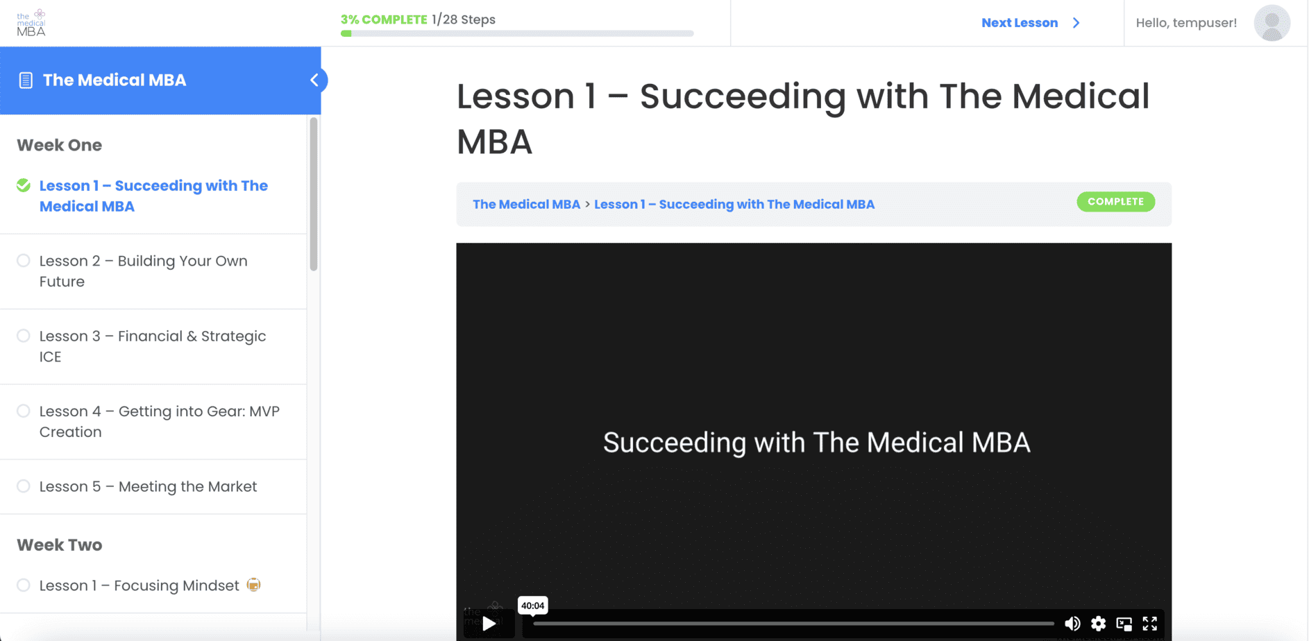 The Medical MBA learndash